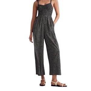 Madewell women’s Black and White Jumpsuit